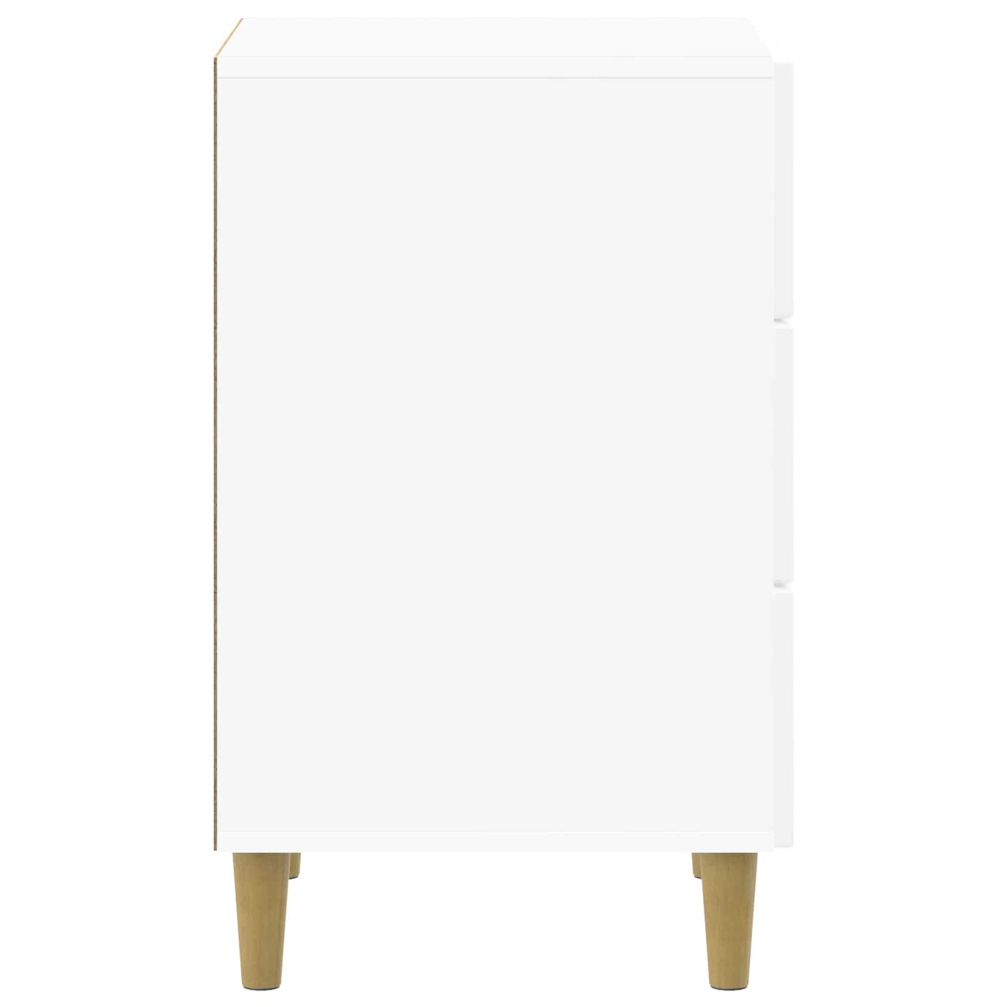 vidaXL Bedside Cabinet High Gloss White 43 x 41 x 66.5 cm