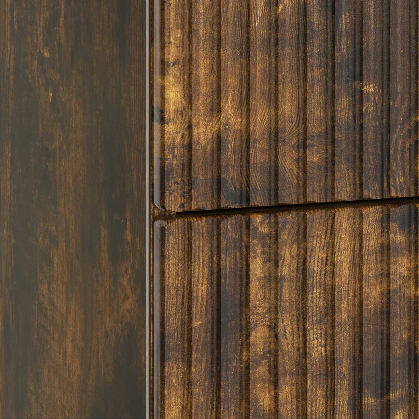 vidaXL Bedside Cabinet Smoked Oak 43 x 41 x 66.5 cm Engineered Wood