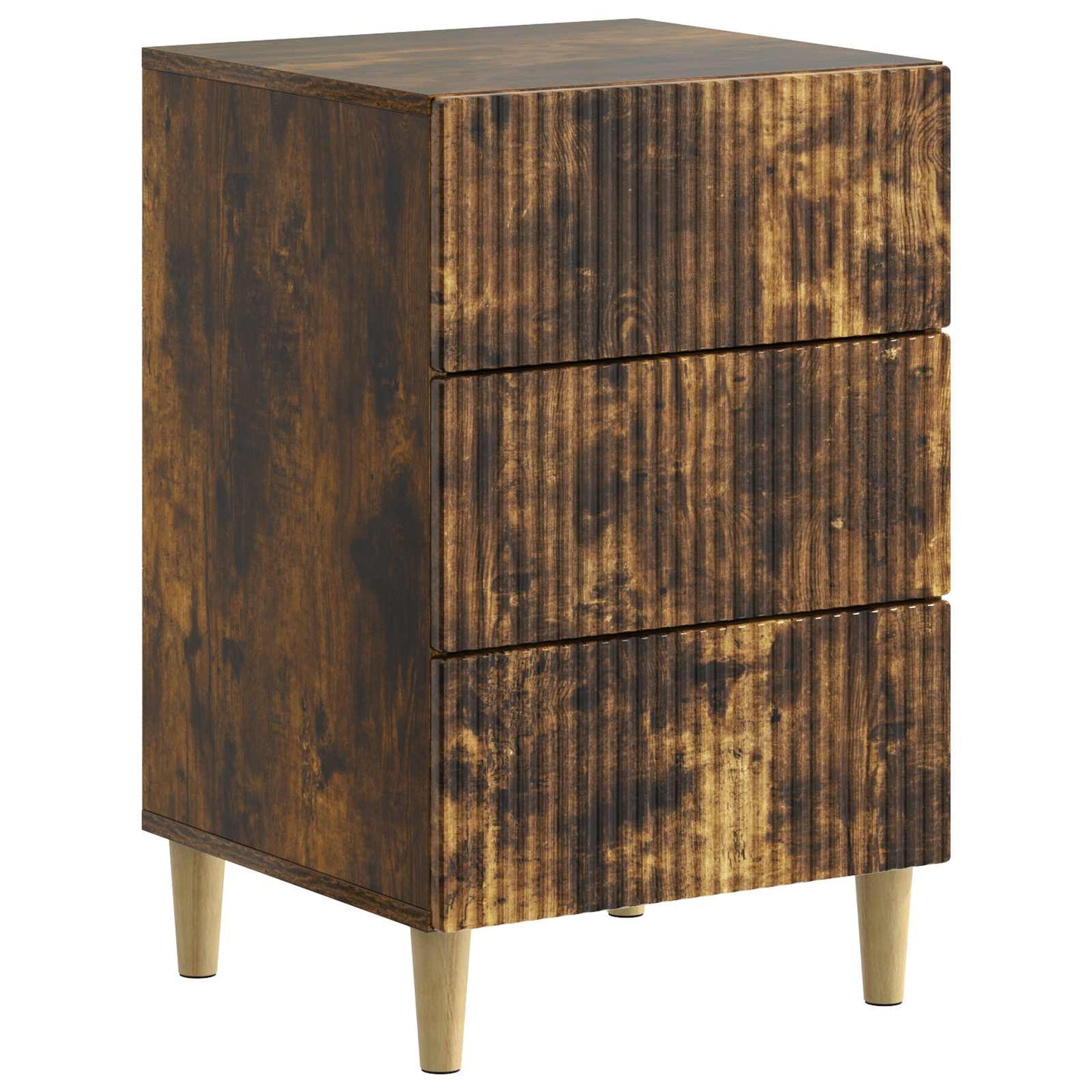 vidaXL Bedside Cabinet Smoked Oak 43 x 41 x 66.5 cm Engineered Wood