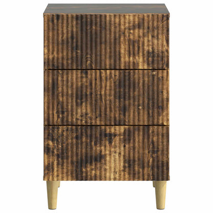 vidaXL Bedside Cabinet Smoked Oak 43 x 41 x 66.5 cm Engineered Wood