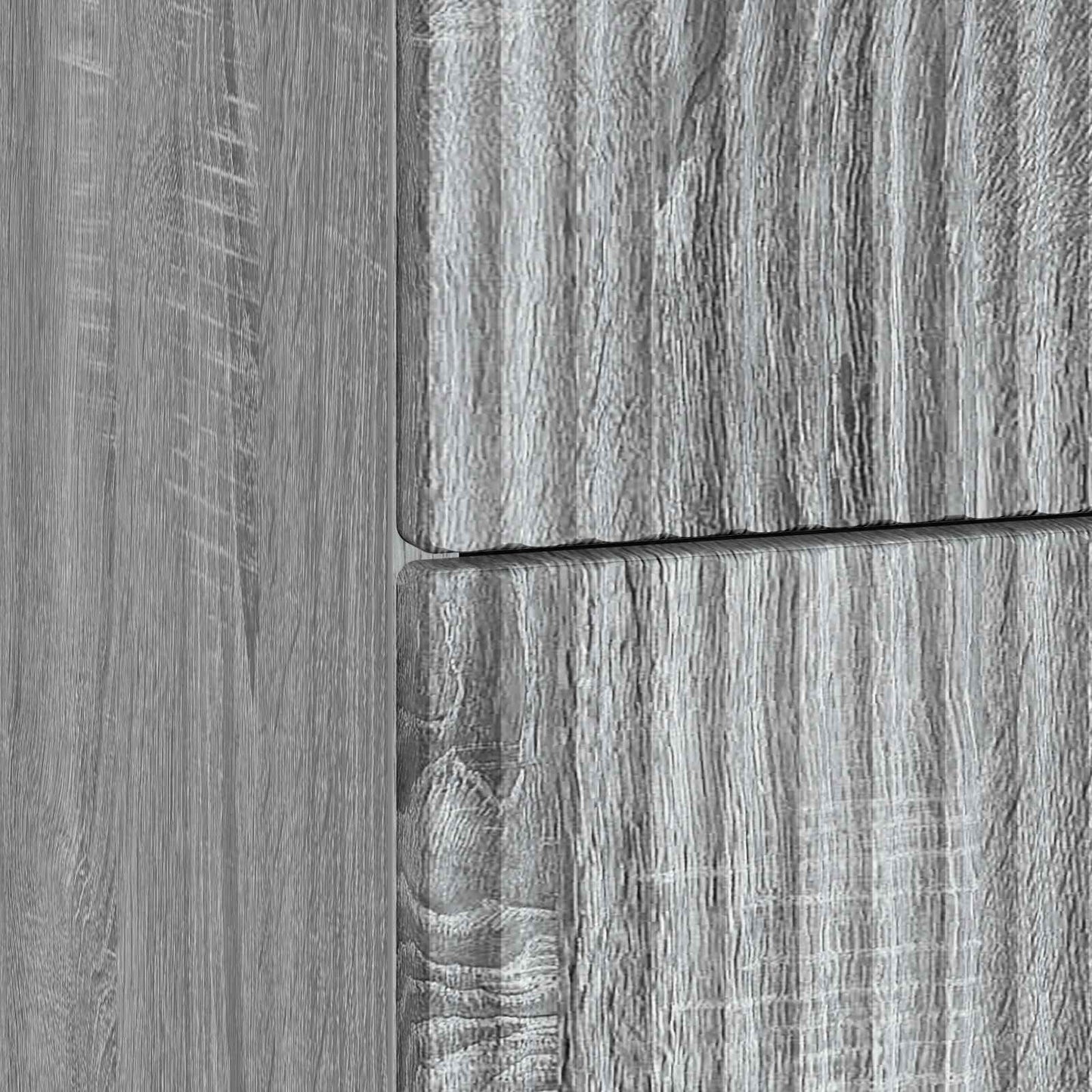 vidaXL Bedside Cabinet Grey Sonoma 43 x 41 x 66.5 cm Engineered Wood