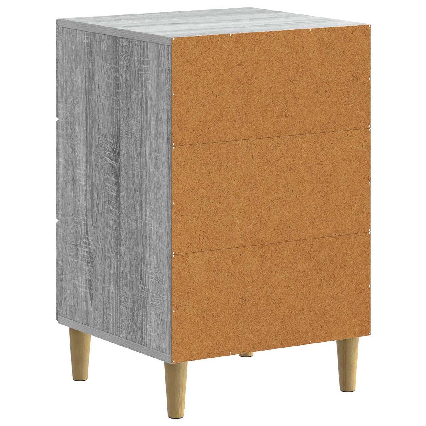 vidaXL Bedside Cabinet Grey Sonoma 43 x 41 x 66.5 cm Engineered Wood