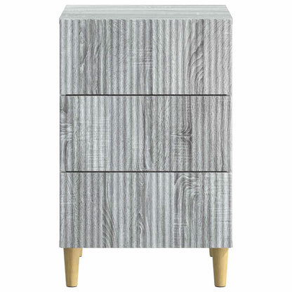 vidaXL Bedside Cabinet Grey Sonoma 43 x 41 x 66.5 cm Engineered Wood