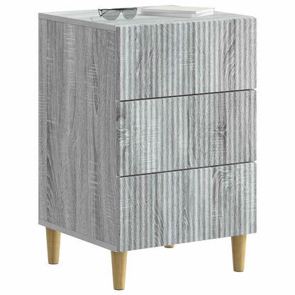 vidaXL Bedside Cabinet Grey Sonoma 43 x 41 x 66.5 cm Engineered Wood
