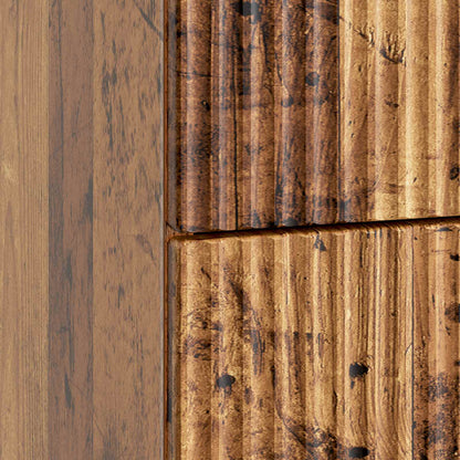 vidaXL Bedside Cabinet Old Wood 43 x 41 x 66.5 cm Engineered Wood