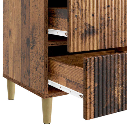 vidaXL Bedside Cabinet Old Wood 43 x 41 x 66.5 cm Engineered Wood