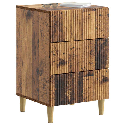 vidaXL Bedside Cabinet Old Wood 43 x 41 x 66.5 cm Engineered Wood