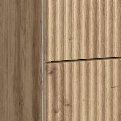 vidaXL Bedside Cabinet Artisan Oak 43 x 41 x 66.5 cm Engineered Wood
