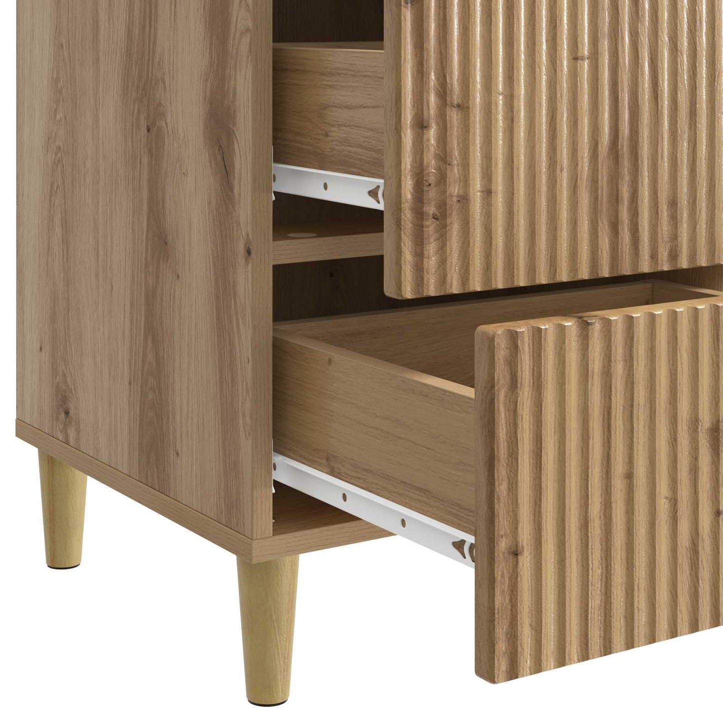 vidaXL Bedside Cabinet Artisan Oak 43 x 41 x 66.5 cm Engineered Wood