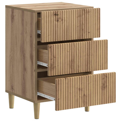 vidaXL Bedside Cabinet Artisan Oak 43 x 41 x 66.5 cm Engineered Wood