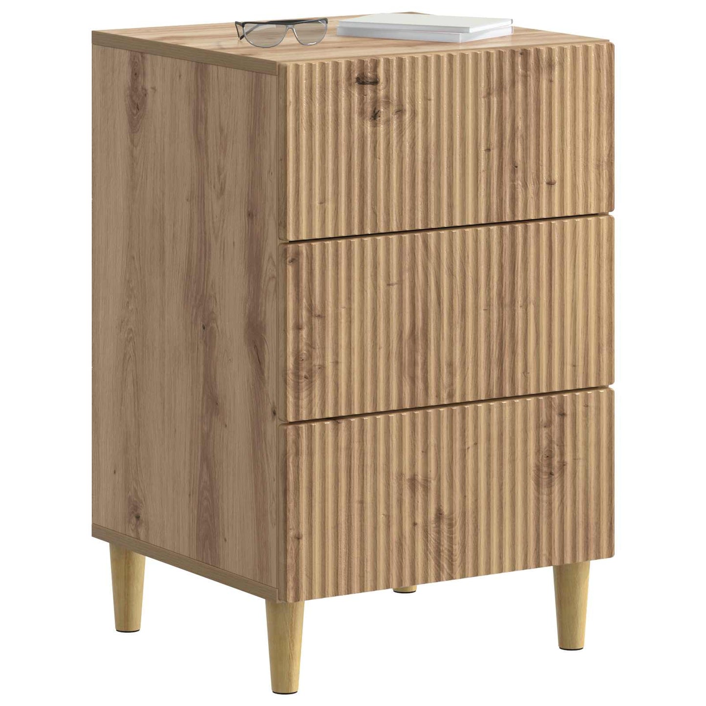 vidaXL Bedside Cabinet Artisan Oak 43 x 41 x 66.5 cm Engineered Wood
