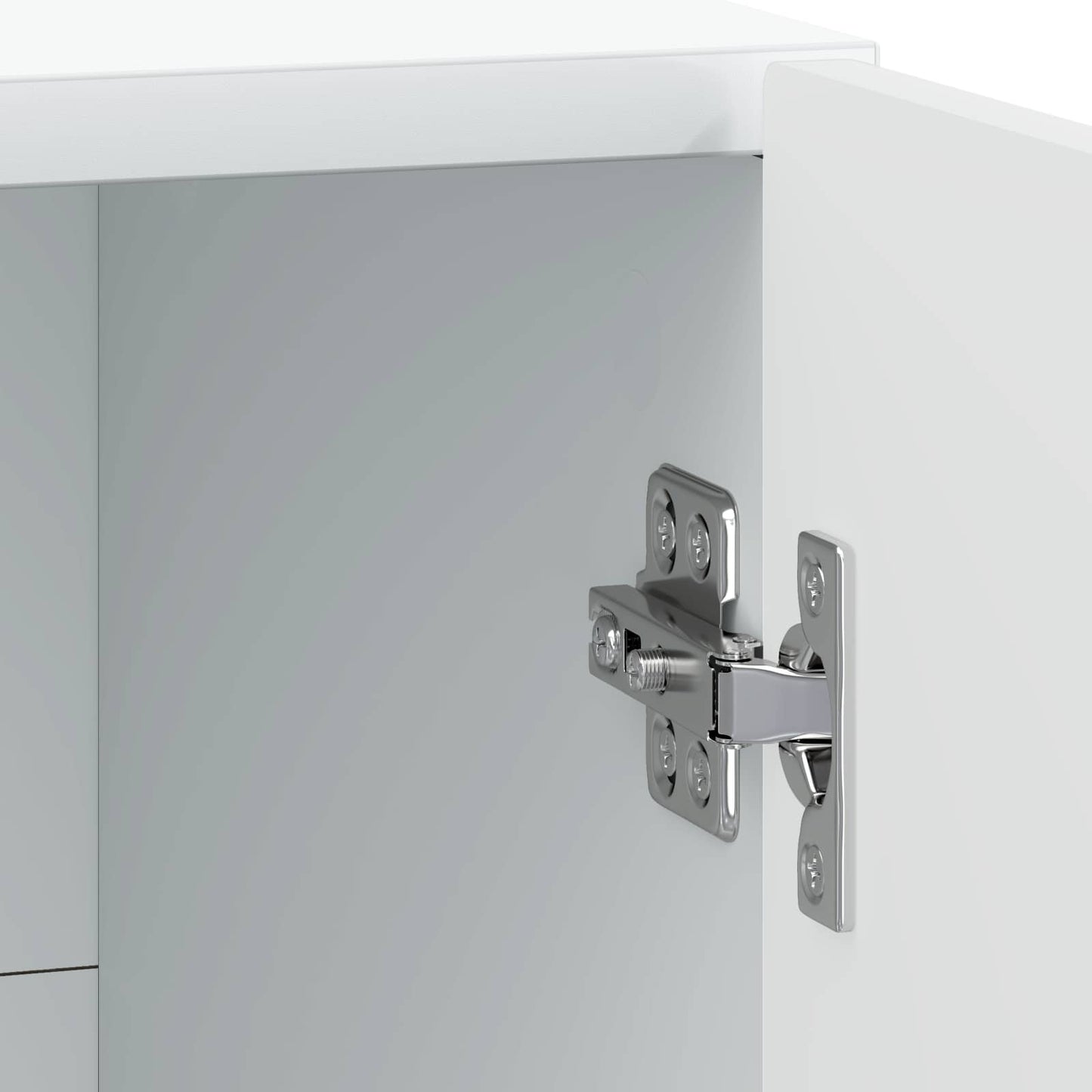 vidaXL Bedside Cabinet White 43 x 34.5 x 50 cm Engineered Wood