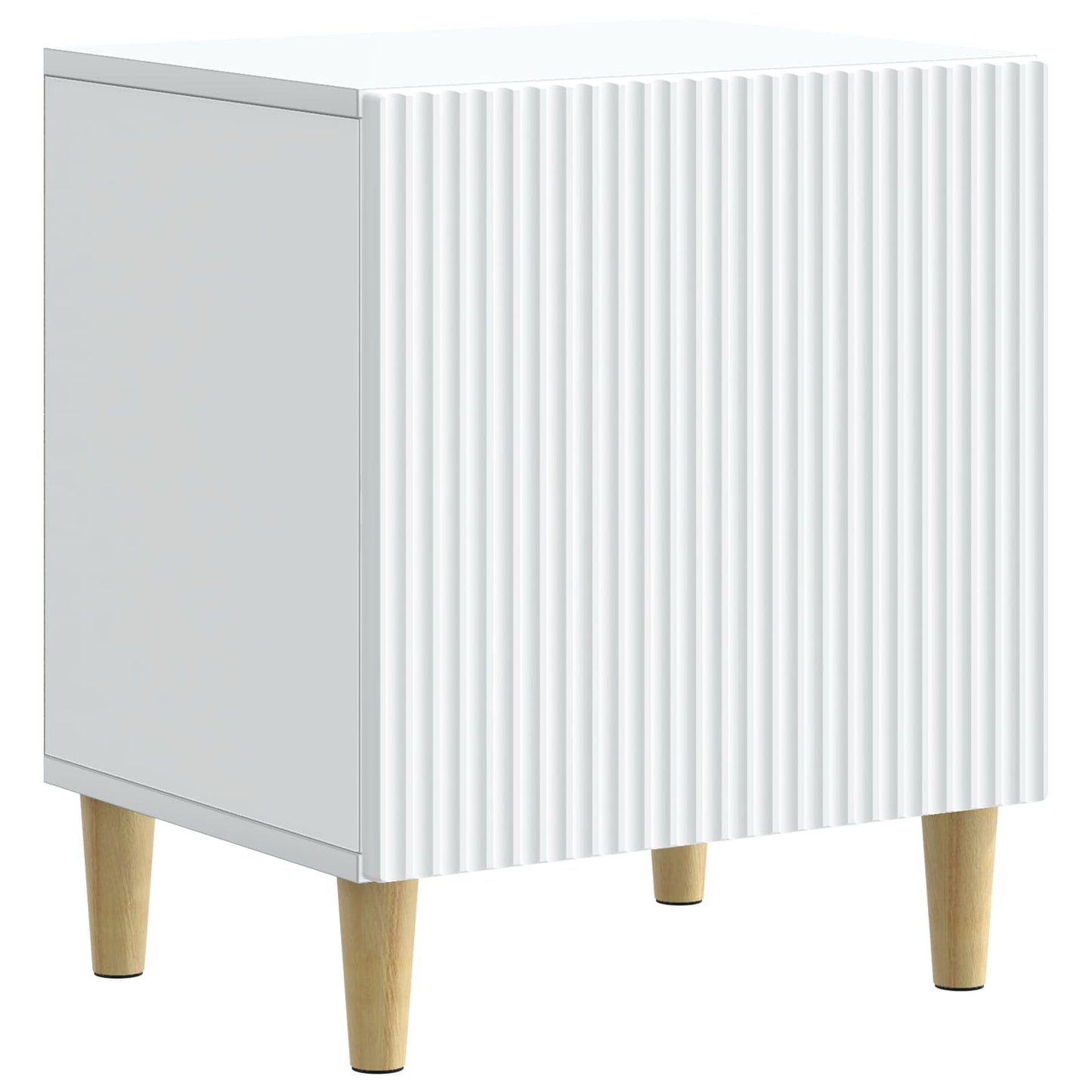 vidaXL Bedside Cabinet White 43 x 34.5 x 50 cm Engineered Wood