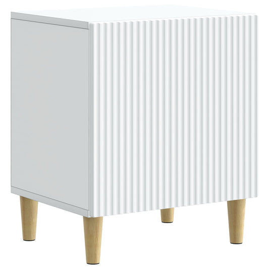vidaXL Bedside Cabinet White 43 x 34.5 x 50 cm Engineered Wood