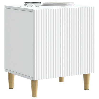vidaXL Bedside Cabinet White 43 x 34.5 x 50 cm Engineered Wood