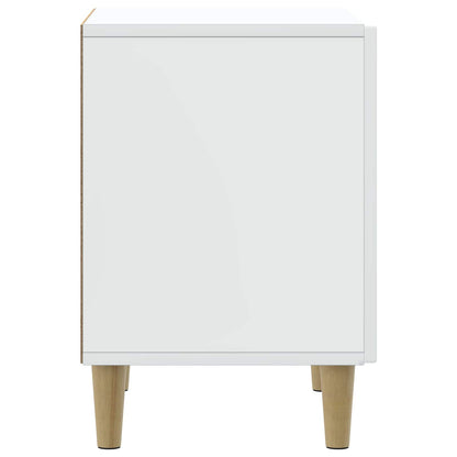 vidaXL Bedside Cabinet 2 pcs White 43 x 34.5 x 50 cm Engineered Wood