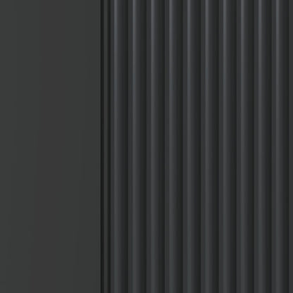 vidaXL Bedside Cabinet Black 43 x 34.5 x 50 cm Engineered Wood
