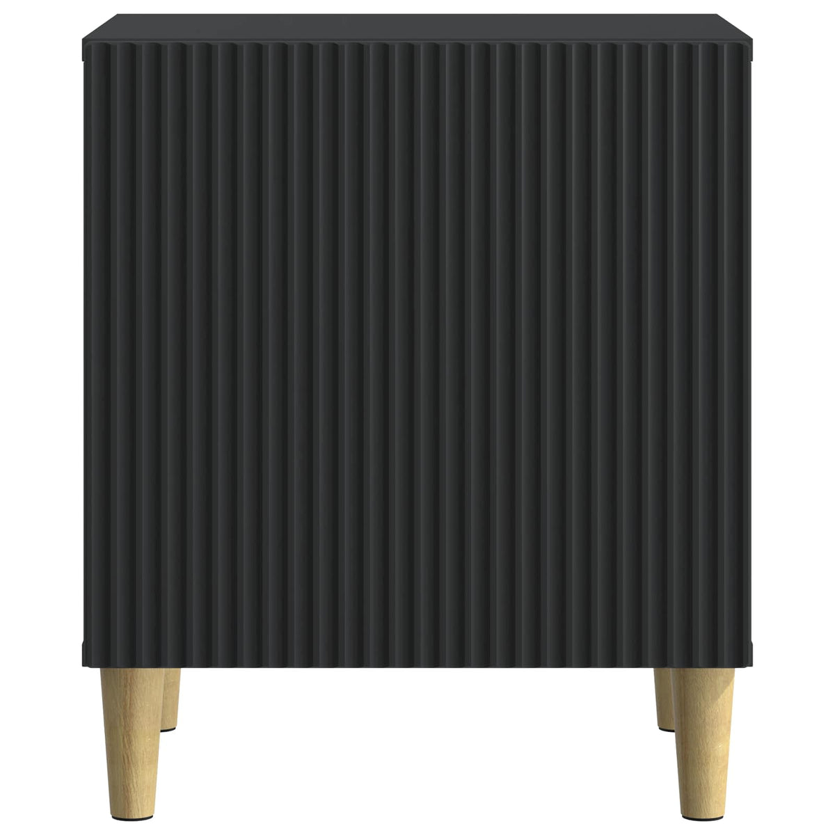 vidaXL Bedside Cabinet 2 pcs Black 43 x 34.5 x 50 cm Engineered Wood
