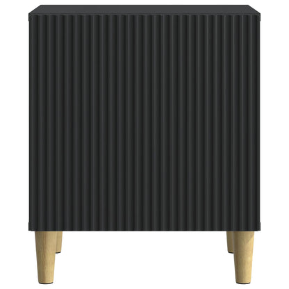 vidaXL Bedside Cabinet 2 pcs Black 43 x 34.5 x 50 cm Engineered Wood