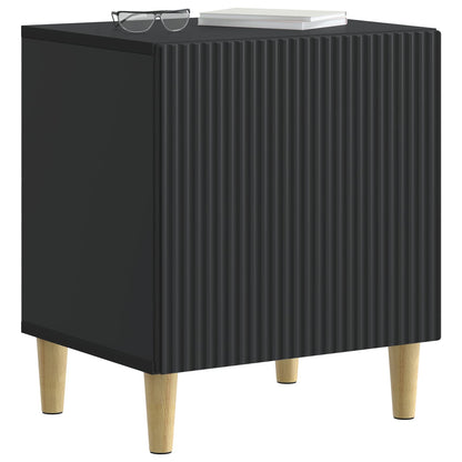 vidaXL Bedside Cabinet 2 pcs Black 43 x 34.5 x 50 cm Engineered Wood