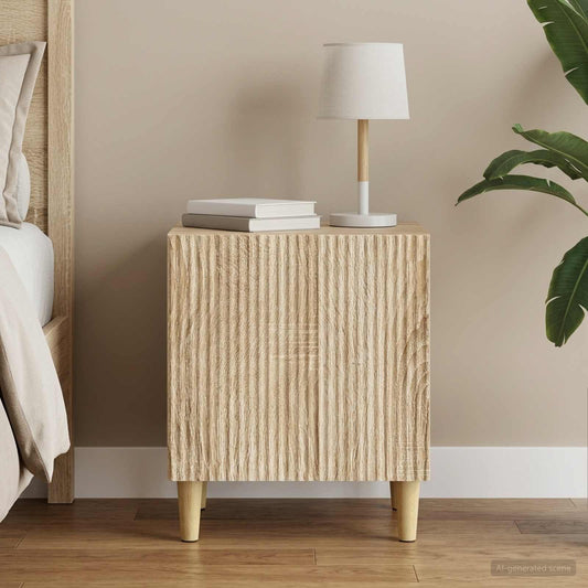vidaXL Bedside Cabinet Sonoma Oak 43 x 34.5 x 50 cm Engineered Wood