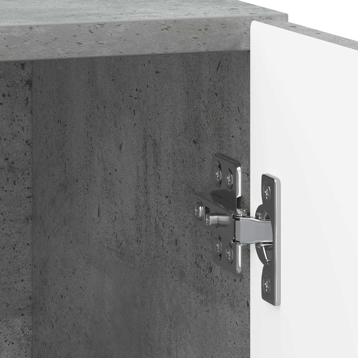 vidaXL Bedside Cabinet Concrete Grey 43 x 34.5 x 50 cm Engineered Wood