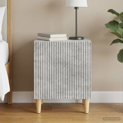 vidaXL Bedside Cabinet Concrete Grey 43 x 34.5 x 50 cm Engineered Wood