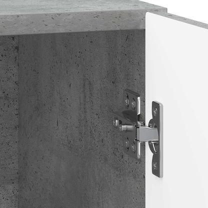 vidaXL Bedside Cabinet 2 pcs Concrete Grey 43 x 34.5 x 50 cm