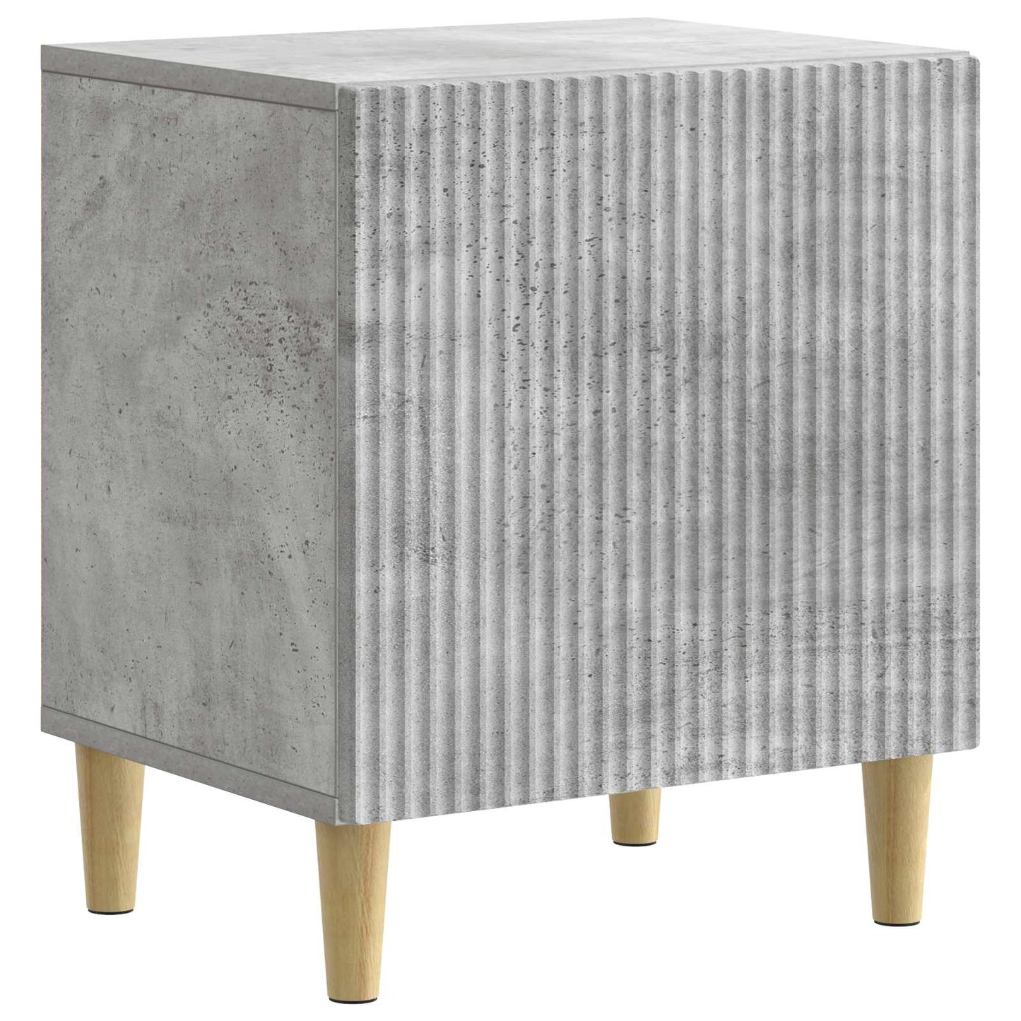 vidaXL Bedside Cabinet 2 pcs Concrete Grey 43 x 34.5 x 50 cm