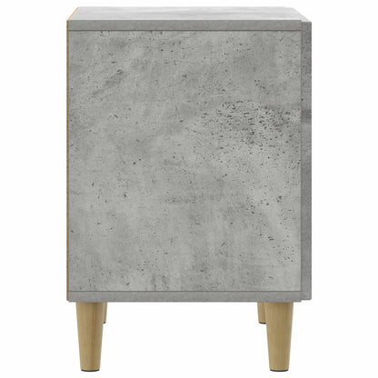 vidaXL Bedside Cabinet 2 pcs Concrete Grey 43 x 34.5 x 50 cm