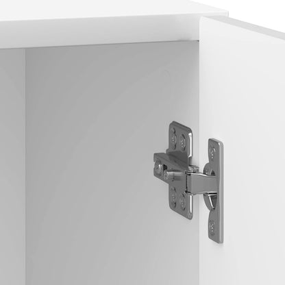 vidaXL Bedside Cabinet High Gloss White 43 x 34.5 x 50 cm