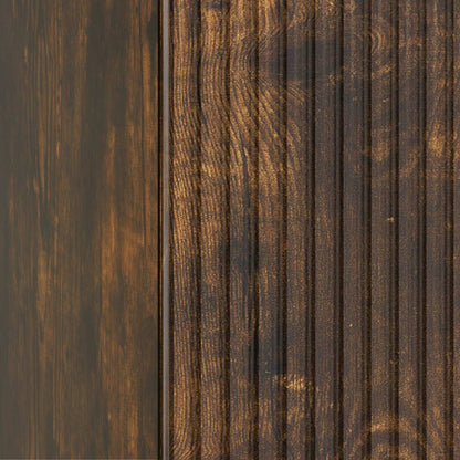 vidaXL Bedside Cabinet Smoked Oak 43 x 34.5 x 50 cm Engineered Wood