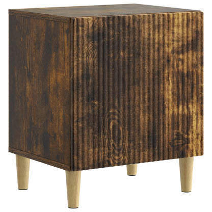 vidaXL Bedside Cabinet Smoked Oak 43 x 34.5 x 50 cm Engineered Wood