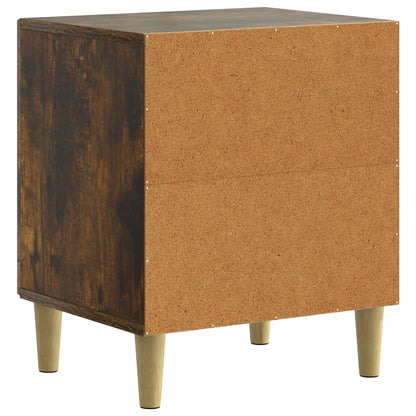 vidaXL Bedside Cabinet Smoked Oak 43 x 34.5 x 50 cm Engineered Wood