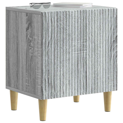 vidaXL Bedside Cabinet Grey Sonoma 43 x 34.5 x 50 cm Engineered Wood