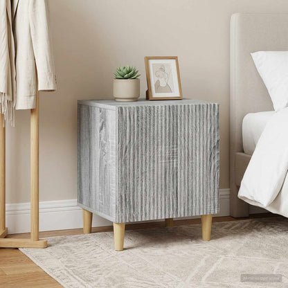 vidaXL Bedside Cabinet 2 pcs Grey Sonoma 43 x 34.5 x 50 cm