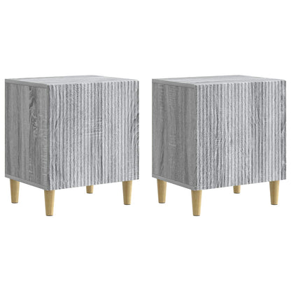 vidaXL Bedside Cabinet 2 pcs Grey Sonoma 43 x 34.5 x 50 cm