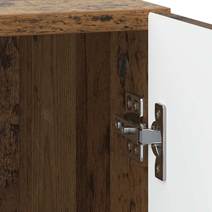 vidaXL Bedside Cabinet Old Wood 43 x 34.5 x 50 cm Engineered Wood
