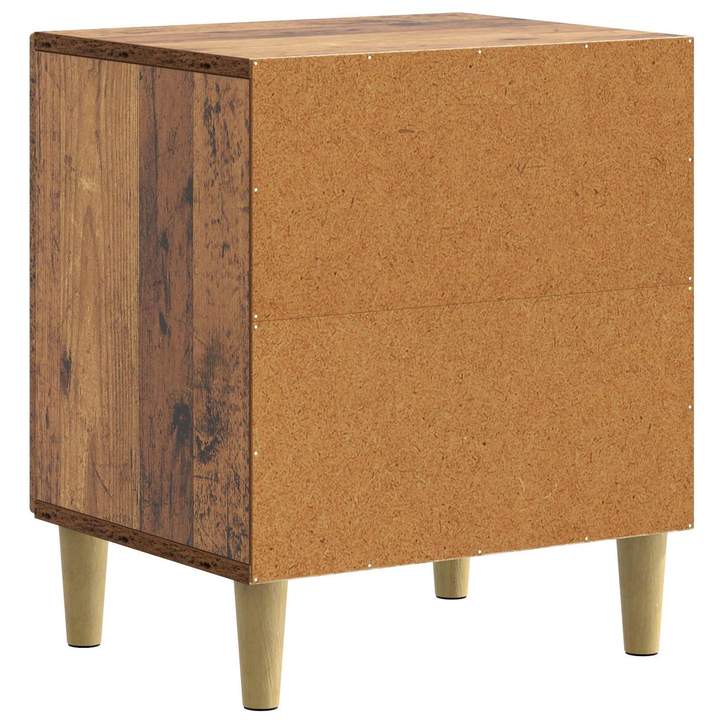 vidaXL Bedside Cabinet 2 pcs Old Wood 43 x 34.5 x 50 cm