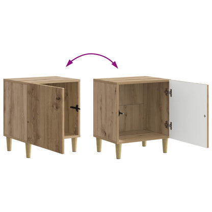 vidaXL Bedside Cabinet Artisan Oak 43 x 34.5 x 50 cm Engineered Wood