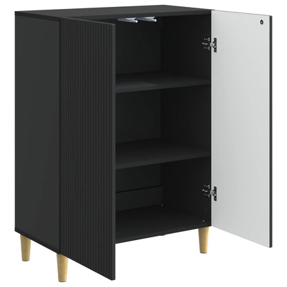 vidaXL Sideboard Black 66 x 34.5 x 90 cm Engineered Wood