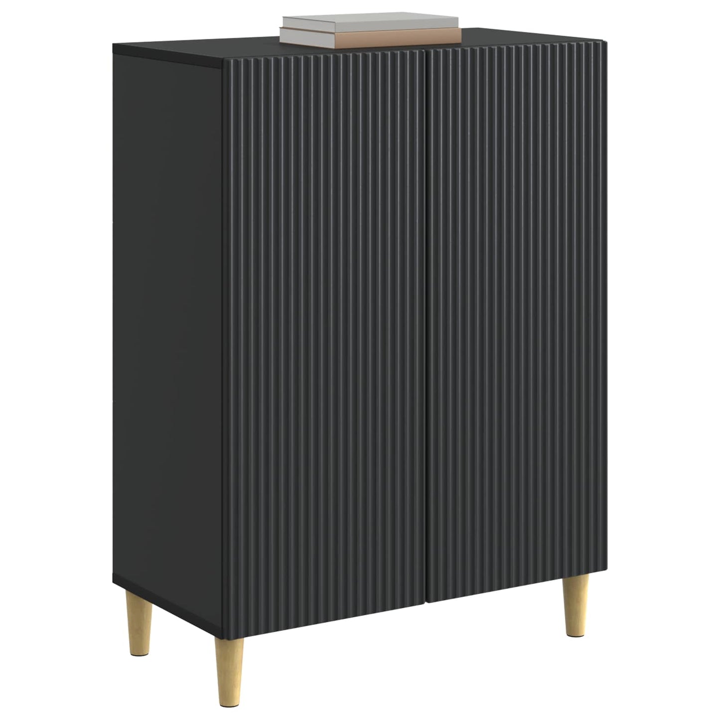 vidaXL Sideboard Black 66 x 34.5 x 90 cm Engineered Wood