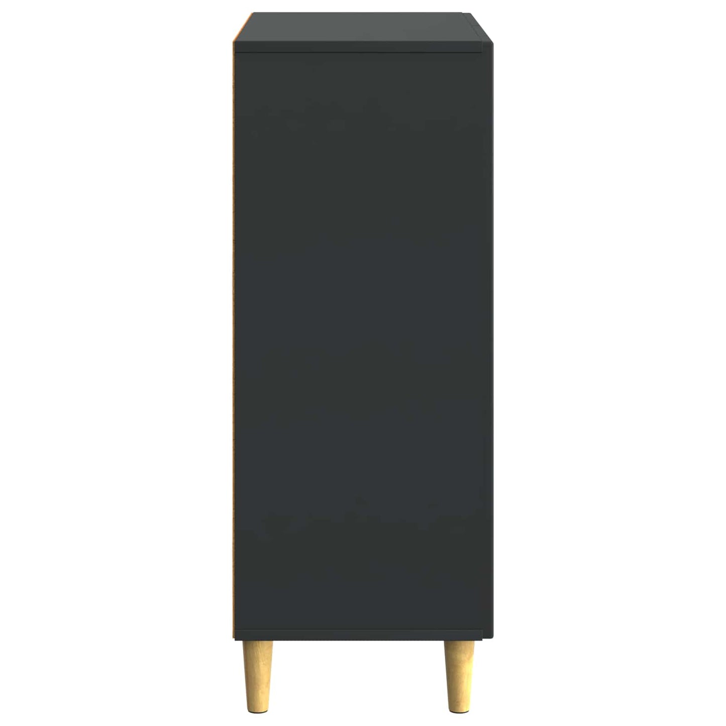 vidaXL Sideboard Black 66 x 34.5 x 90 cm Engineered Wood