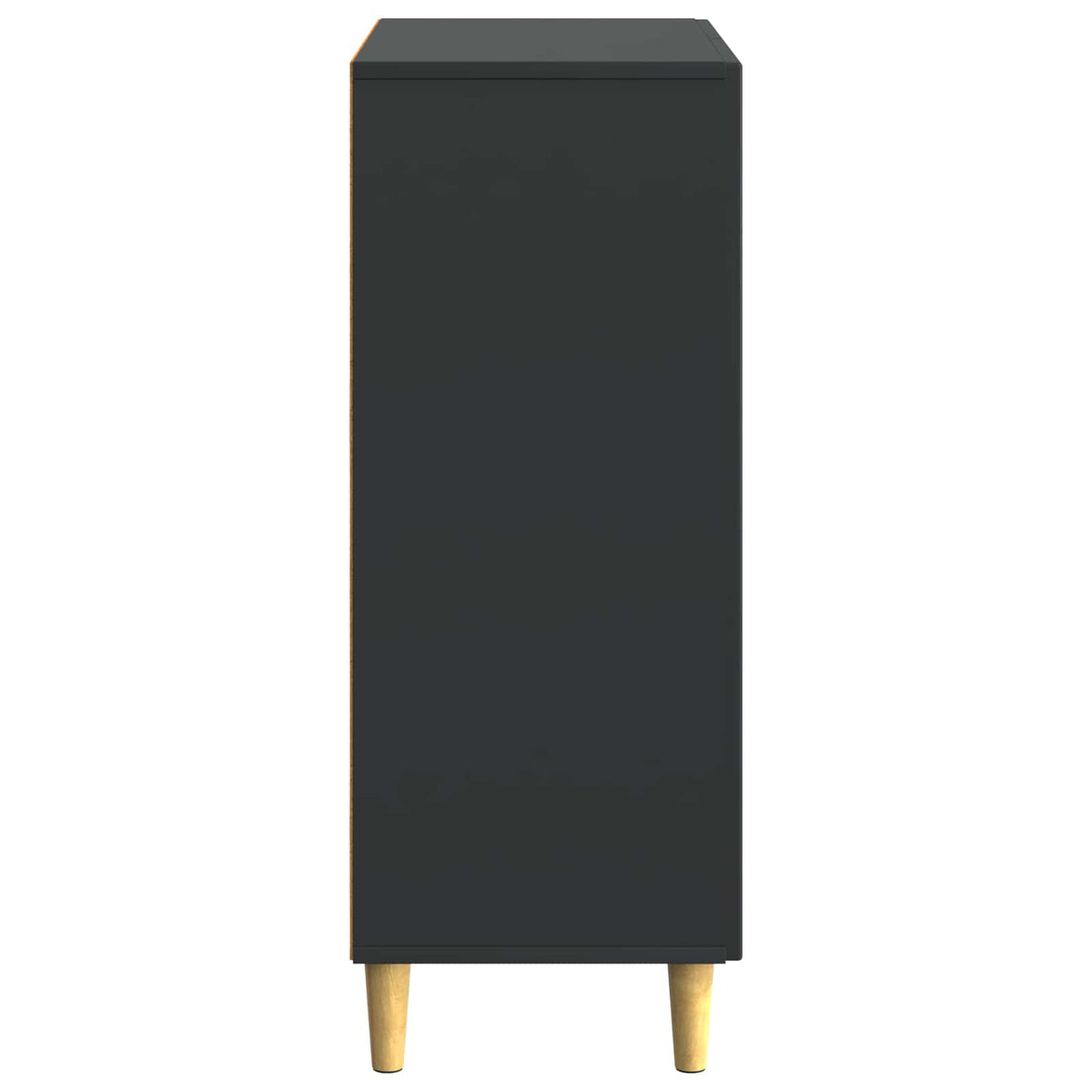 vidaXL Sideboard Black 66 x 34.5 x 90 cm Engineered Wood
