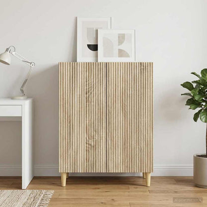 vidaXL Sideboard Sonoma Oak 66 x 34.5 x 90 cm Engineered Wood