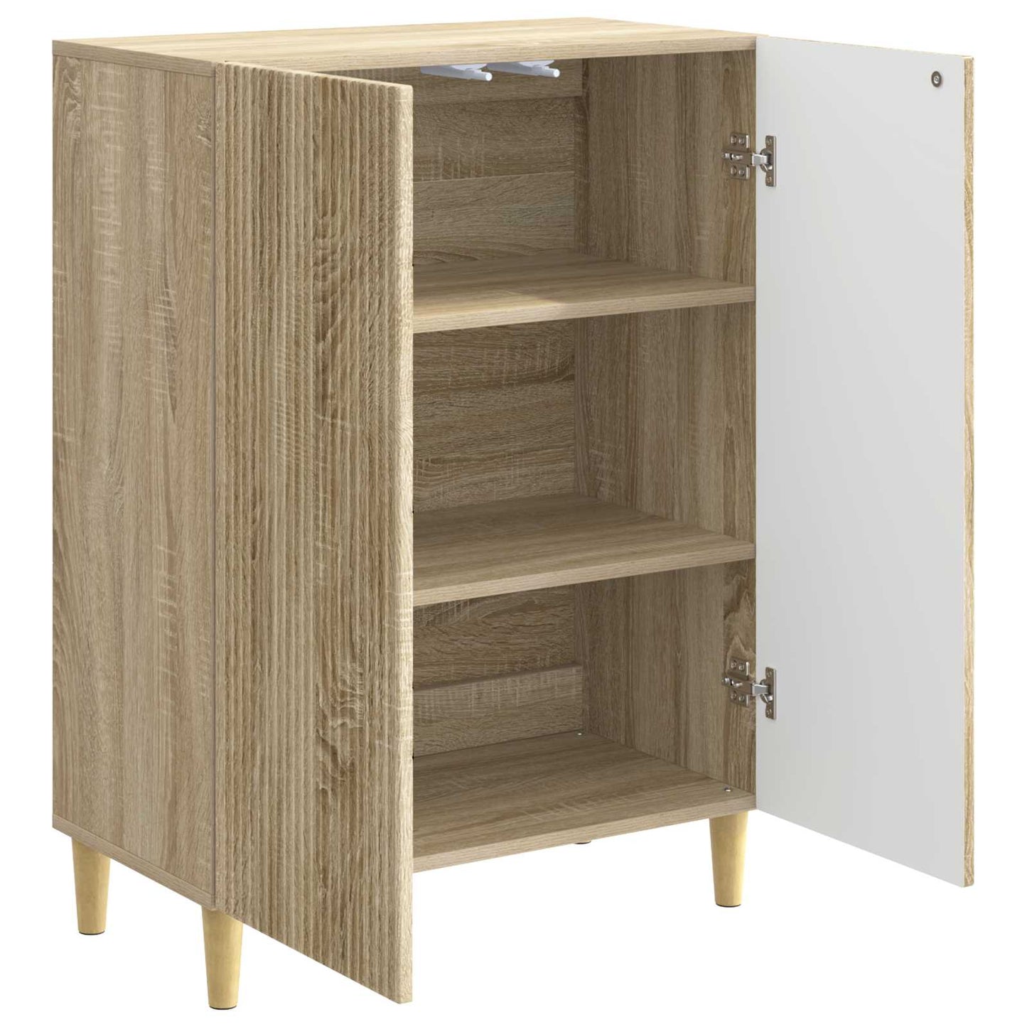 vidaXL Sideboard Sonoma Oak 66 x 34.5 x 90 cm Engineered Wood