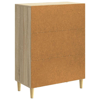 vidaXL Sideboard Sonoma Oak 66 x 34.5 x 90 cm Engineered Wood