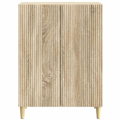 vidaXL Sideboard Sonoma Oak 66 x 34.5 x 90 cm Engineered Wood