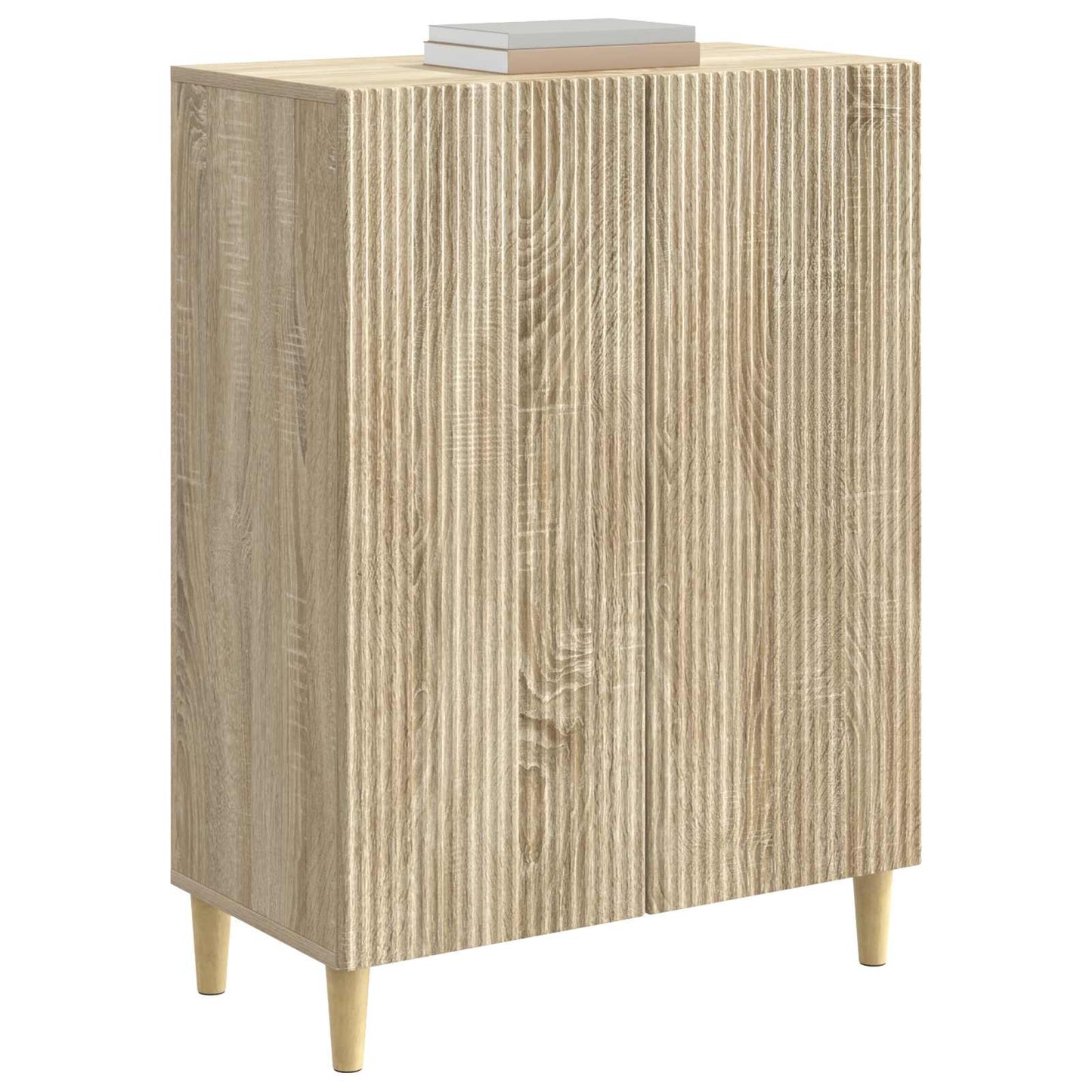vidaXL Sideboard Sonoma Oak 66 x 34.5 x 90 cm Engineered Wood