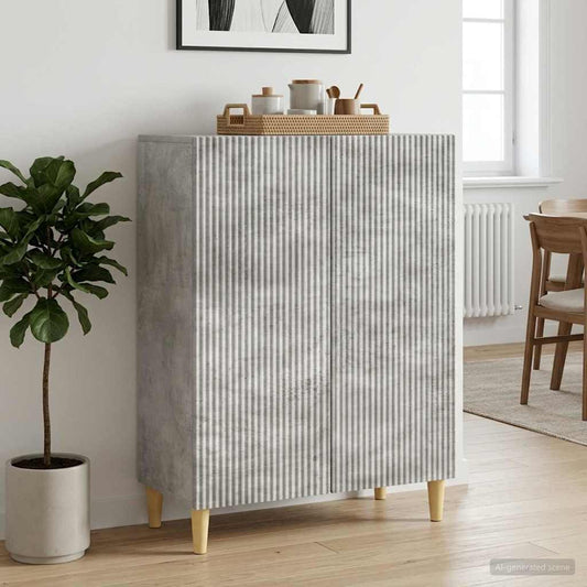 vidaXL Sideboard Concrete Grey 66 x 34.5 x 90 cm Engineered Wood